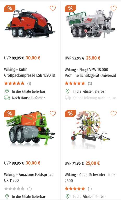 Müller Online: Sammel Deal Wiking Modellfahrzeuge