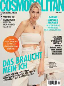 Cosmopolitan Jahresabo (12 Ausgaben) für 38,20 € mit 40 € BestChoice-Universalgutschein durch 10 % Rabatt + 5 € Bankeinzugsrabatt
