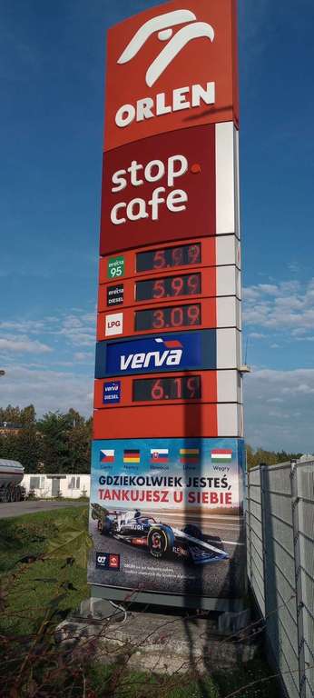 [Grenzgänger Polen] Orlen Tankstellen ON 1,30€, PB95 1,30€