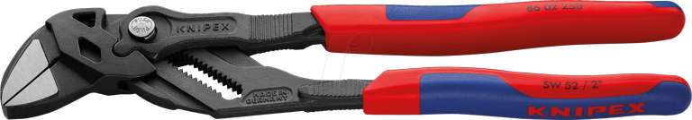Knipex Zangenschlüssel 86 02 250, 250 mm bis Schlüsselweite 52 mm poliert. mit 2K Griff