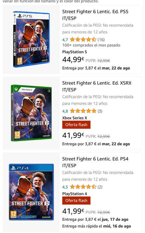 Street fighter 6 Wackelbild edition Xbox PS4 und PS5