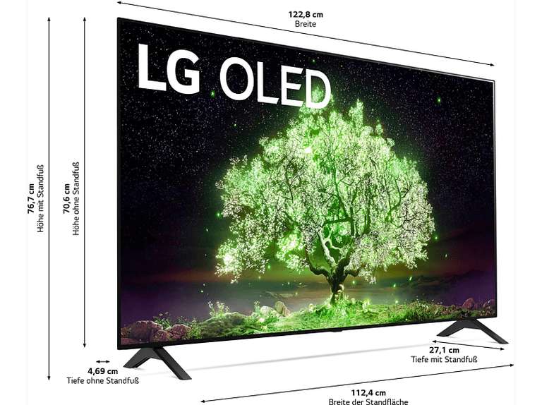LG OLED55A19LA Fernseher (55", UHD, OLED, Dolby Vision, ~450nits, 3x HDMI 2.0, 10ms Input Lag, webOS 6)