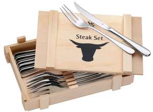 WMF Steakbesteck 12 teilig (Edelstahl, rostfrei, spülmaschinengeeignet), Versandkostenfrei