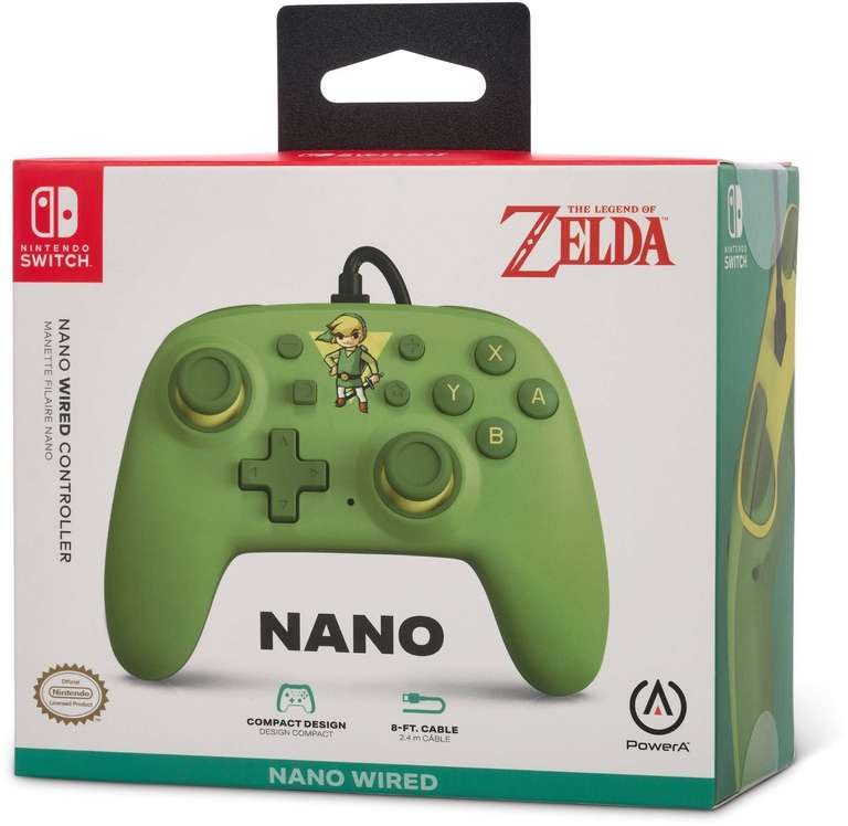 [Alza] PowerA Nintendo Switch Nano Wired Controller The Legend of Zelda - Toon Link | Offiziell für Nintendo Switch/Lite lizenziert