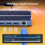 NOVOO Steam Deck HDMI 4K@60Hz Steam Deck Dock USB C Hub mit HDMI 2.0 4K@60Hz,DREI USB 3.0,Gigabit Ethernet,100W PD