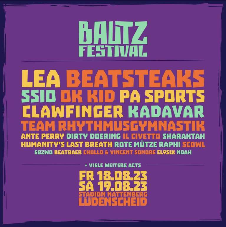 Bautz Festival: 20 % auf Tickets