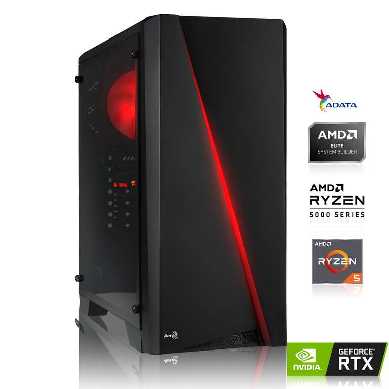 [MemoryPC] GAMING PC | AMD Ryzen 5 5500 6x3.60 GHz | 16GB DDR4 | RTX 3060 12GB | 512GB M.2 SSD
