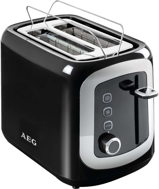 AEG AT3300 Doppelschlitz-Toaster, 940 Watt / Brötchenaufsatz