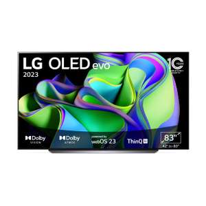 LG OLED83C31LA OLED evo TV (Flat, 83 Zoll / 210 cm, OLED 4K (Amazon + Media Markt + Saturn)