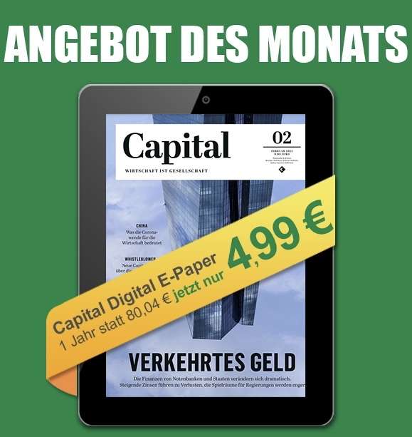 [PresseShop] 12 Monate "Capital Digital E-Paper" für nur 4,99€ (Kündigung notwendig)