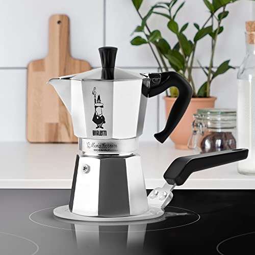 Bialetti Moka 13cm Induktionskochteller Adapter für die Verwendung von Kaffeekannen und Kochgeschirr auf Induktionskochfelder, Stahl (Prime)
