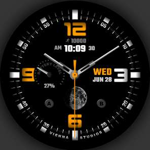 Analog Classic Watch Face VS77 (+ 7 weitere Watchfaces) | Vienna Studios Watch Faces | Wear OS [Google Play Store]
