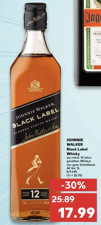 [Lokal Kaufland Oststeinbek] Johnnie Walker Black Label Whisky 0,7l