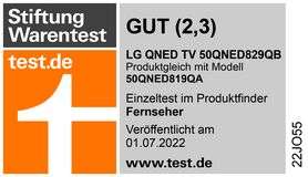 [OTTO] LG 50QNED829QB LED TV ( 50 Zoll / 127 cm, UHD 4K, SMART TV, webOS 22 mit LG ThinQ), Bestpreis