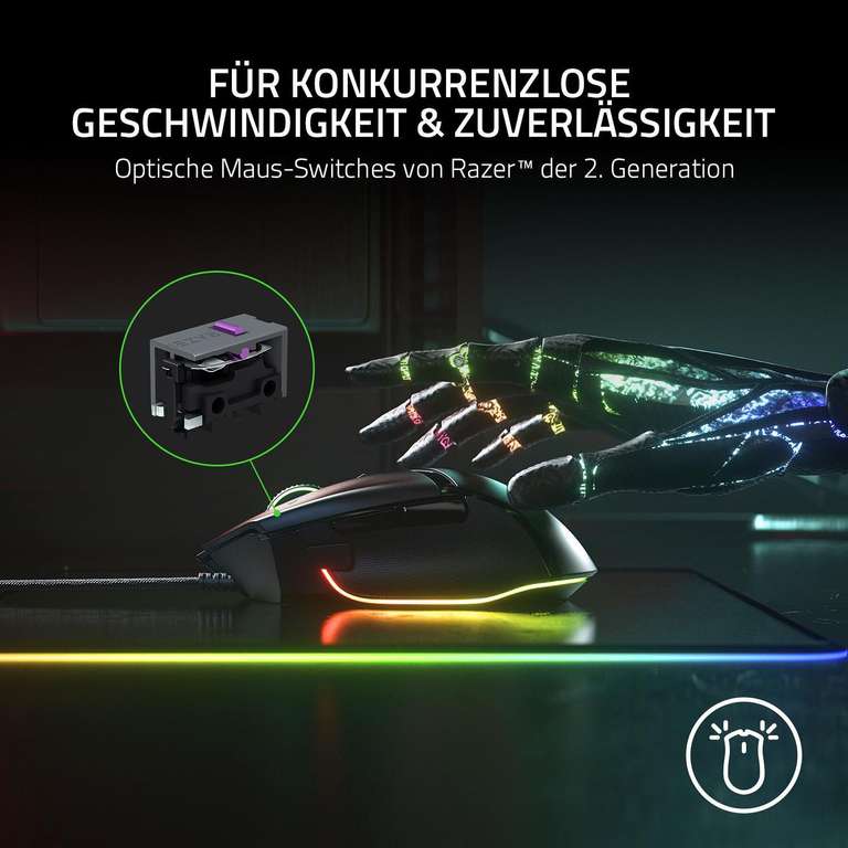 Razer Basilisk V3 Gaming Maus inkl. Gigantus V2 Medium Gaming Mauspad im Set - MediaMarkt Gutscheinheft