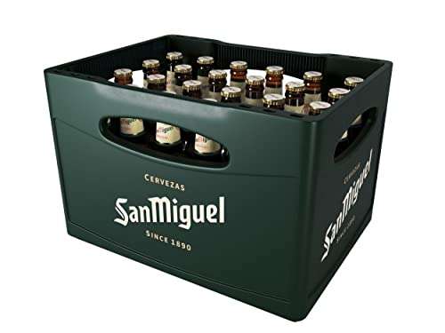 [ Amazon Prime ] San Miguel Especial Premium Lager Flaschenbier MEHRWEG (24 x 0.33 l) im Kasten Lager Bier, 24er Kiste zzgl. 3,42€ Pfand