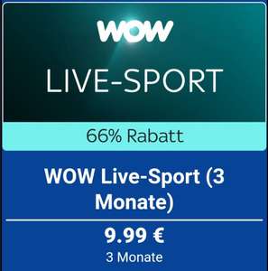 WOW WOWTV SKY TICKET LIVE-SPORT/ Tennis, Formel1, Fußball, Golf / 3 Monate für 9,99€/mtl