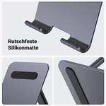 [Prime] Ugreen 15414 Tablet-Ständer | für Geräte bis 12.9" | 3 Achsen zum Verstellen von Höhe und Winkel | aus Aluminium | zusammenfaltbar