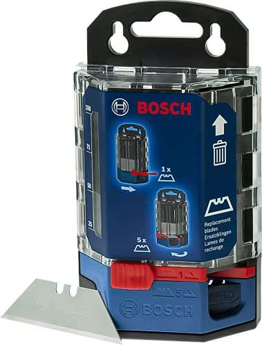 [Amazon Prime] Bosch Professional 50 Ersatzklingen im Dispenser (Trapezklingen, Kompatibel mit Bosch Professional Trapezklingen Messer)