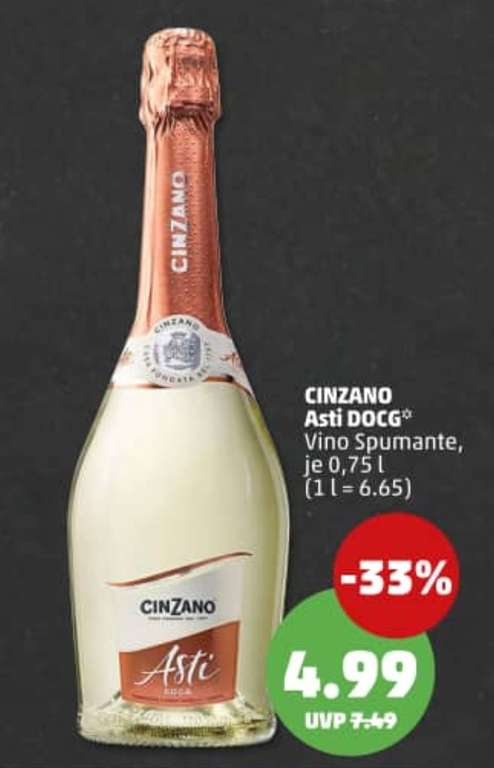 Asti Cinzano bei Penny für 4,99€