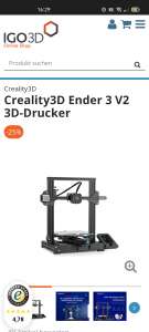 Creality Ender 3 V2 aus Deutschland für 209€ inkl. Versand.