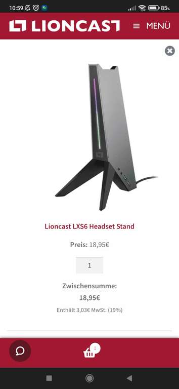 Headsethalterung - Lioncast LXS6 Headset Stand
