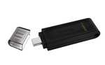 [Amazon Prime] 128GB USB-Stick mit USB-C Kingston DataTraveler 70 - DT70/128GB, USB 3.2 Gen 1, Schwarz