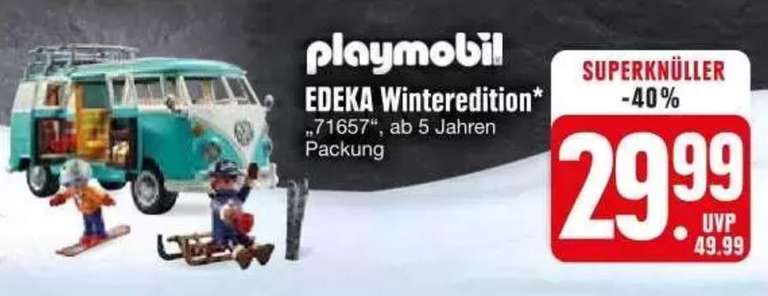[LOKAL Wiesentheid Edeka Tetzlaff] Edeka Playmobil Volkswagen T1 WinterEdition