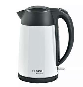 Bosch TWK3P421 DesignLine Wasserkocher, Ausgießen ohne Spritzer, Tassenanzeige, Überhitzungsschutz, 1,7 L, 2400 W