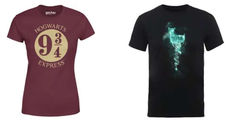 2 Harry Potter T-Shirts (Gr. S-XXL, Auswahl aus 261 Shirts) für 22€ inkl. Versand oder 2 Kinder Shirts (3-12 Jahre) für 14€ inkl. Versand