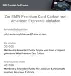 [BMW KWK] BMW Amex Premium Carbon Card 40.000 Membership-Rewards für Geworbenen, 30.000 Membership-Rewards für Werber*in