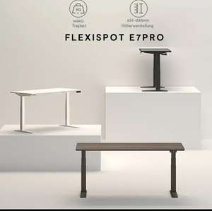 Flexispot E7 PRO elektr. Sitz-/Stehtisch nur Rahmen weiß o. schwarz