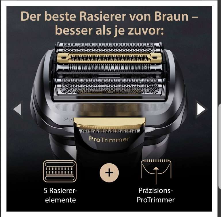 Braun Series 9 Pro+ 9597cc (inkl. ProComfort Aufsatz)