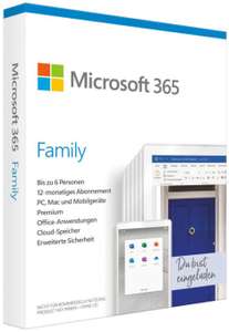 [Saturn ] Microsoft Office 365 Family - 12 Monate für bis zu 6 Personen