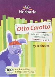 Herbaria "Otto Carotto" Tee bio 15 Filterbeutel, 4er Pack (4 x 30 g) personalisierter20% Coupon Amazon Prime Sparabo
