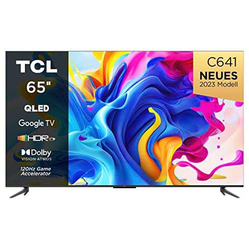 TCL C641 QLED 4K UHD Fernseher 65 Zoll (164cm), HDR10+, Dolby Vision, Dolby Atmos, 534 mit WGs eff. ~ 492,-
