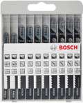 Bosch 10-teiliges Stichsägeblätter-Set für Holz / Bosch Stichsägeblatt-Set Wood Basic 10-tlg 5,99€ (Prime)