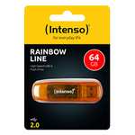 Intenso Rainbow Line 64 GB USB-Stick USB 2.0, orange, 3502490 (PRIME)