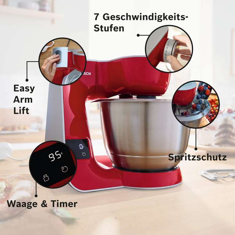 Bosch Küchenmaschine viel echt Zubehör mit mydealz 