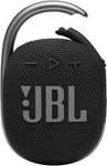 JBL CLIP 4 Bluetooth Lautsprecher in Schwarz (Wasserdicht, mit Karabiner, bis zu 10 Stunden) [Ochama Neukunden]