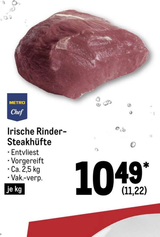 Fleischeslust - Rinder - Steak Hüfte Irland METRO