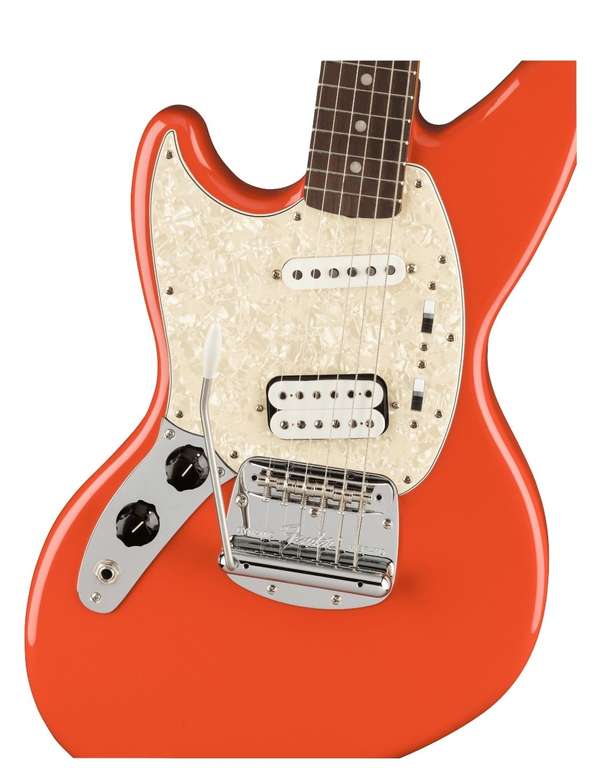 Fender Kurt Cobain Jag-Stang LH RW, Linkshänder E-Gitarre, Farbe Fiesta Red