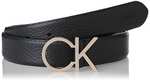 Calvin Klein Gürtel Re-Lock Ck Logo Belt 3.0 cm Ledergürtel, von 65 bis 135 cm (Prime)