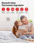 ThermoPro TP357 80m Bluetooth Hygrometer Innen Raumthermometer Digital mit APP Mini Luftfeuchtigkeitsmesser - Prime