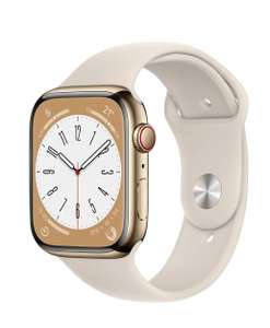 Apple Watch Series 8 45mm Edelstahl GPS+Cellular 140-220mm Gold