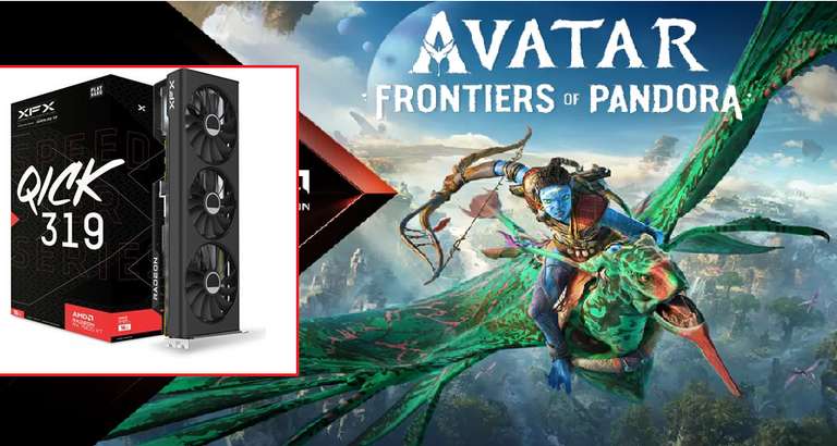 16GB XFX Radeon RX 7800 XT Qick 319 + Avatar Frontiers of Pandora