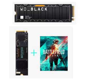 CB: WD Black SN850X 1TB Heatsink + SN750 SE 500GB Battlefield 2042 für 90,10€ (WD Store)
