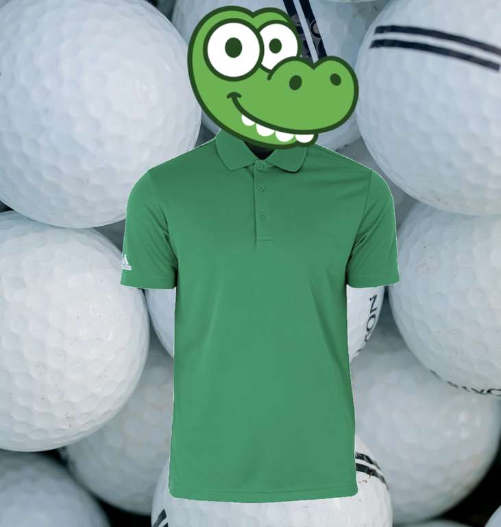 2x adidas golf Herren Polo-Shirt Polo-Hemd Performance Polo Grün (nur noch Gr. XS und S) mit UV-Schutz