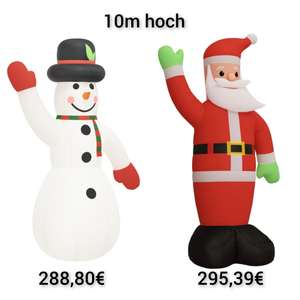 vidaXL LED-Weihnachtsmann oder Schneemann Aufblasbar Weihnachtsdeko 1000 cm