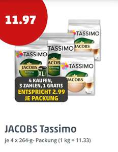 Jacobs Tassimo Kapseln bei Penny für 2,99€ pro Packung, bei abnahme von 4 Packungen